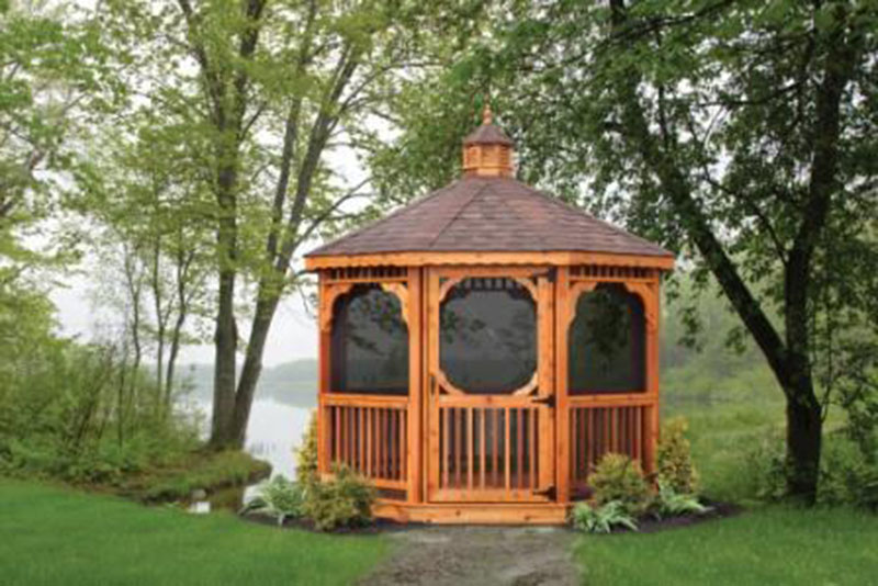 Cedar Octogan Gazebo made by the Amish and Sold in Tennesee
