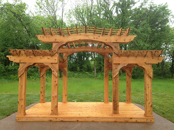 standard arch pergola