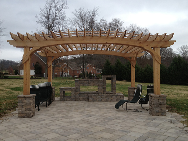 standard arch pergola